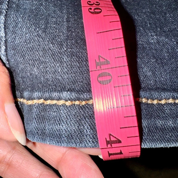 Wrangler Aura Jeans Women's Bootcut Mid Rise Stretch Dark Wash Blue Denim SZ 12 - Picture 14 of 14